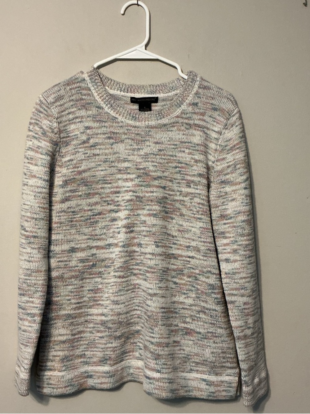 Preswick & Moore Multicolor Speckled Crewneck Sweater - Pastel Mix